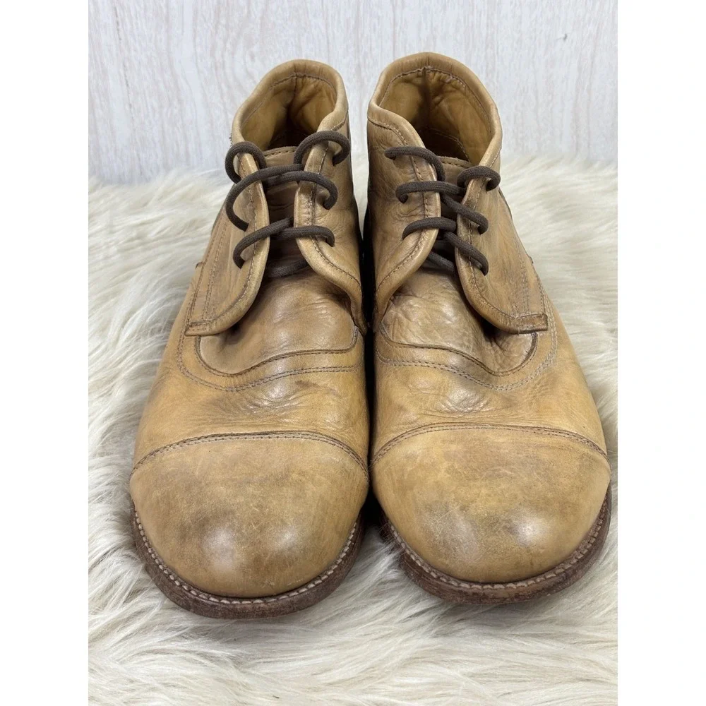 Bed Stu Mens Illiad Leather Lace Up Workshop Brown Chukka Boot Sz 11 (Euro 44)